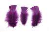 Loose Turkey T-Base 3-5" Dyed Plum - Per lb