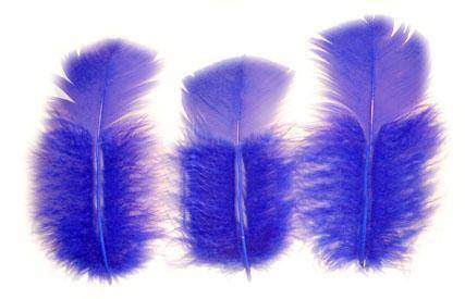 Loose Turkey T-Base 3-5" Dyed Royal Blue - Per lb