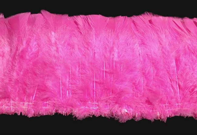 Strung Turkey Flats 6-8" Dyed Fuchsia - Per 1/2 lb