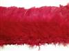 Strung Turkey Flats 6-8" Dyed Red - Per 1/2 lb