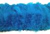 Strung Turkey Flats 6-8" Dyed Turquoise - Per 1/2 lb