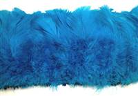 Strung Turkey Flats 6-8" Dyed Turquoise - Per 1/2 lb