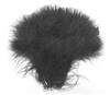 Strung Turkey Marabou 6-7" Dyed Black - Per 1/2 lb