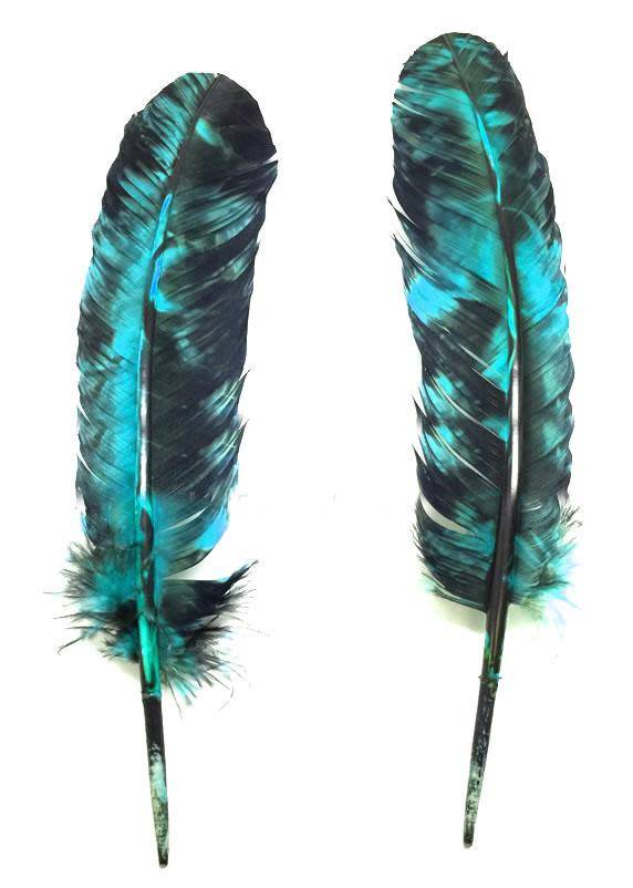 Turkey Rounds Dyed Green Camo - Per 1/2 lb