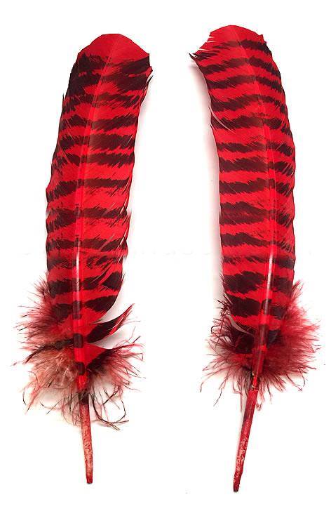 Turkey Rounds Dyed Red Barred Per - 1/2 lb