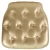 Hard Gold Tufted Vinyl Chiavari Chair Cushion