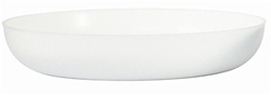 Medium Round Design Dish - White (Case of 24)