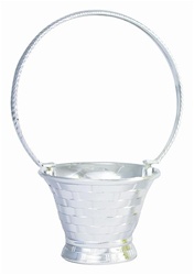 Handled Basket - Silver