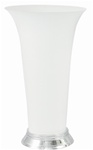 Plastic Trumpet Vase- White