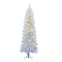 9' x 40" Sparkle White Pencil 450LED Wh