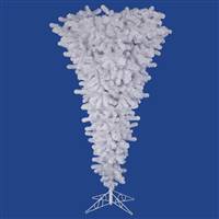 9' x 78" White Upside Down Tree 2791T