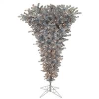 7.5' x 60" Silver Upside Down Tree 500CL