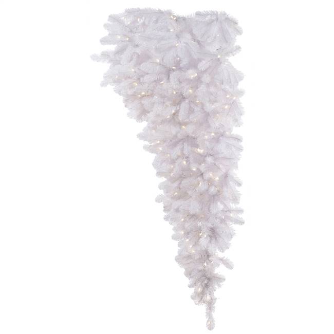 6'x 61" White Half Upside Down Tree 879T
