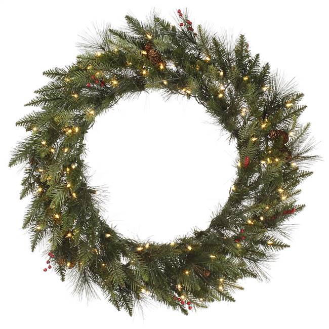 48" Vallejo Mixed Pine Wreath 100CL Dura