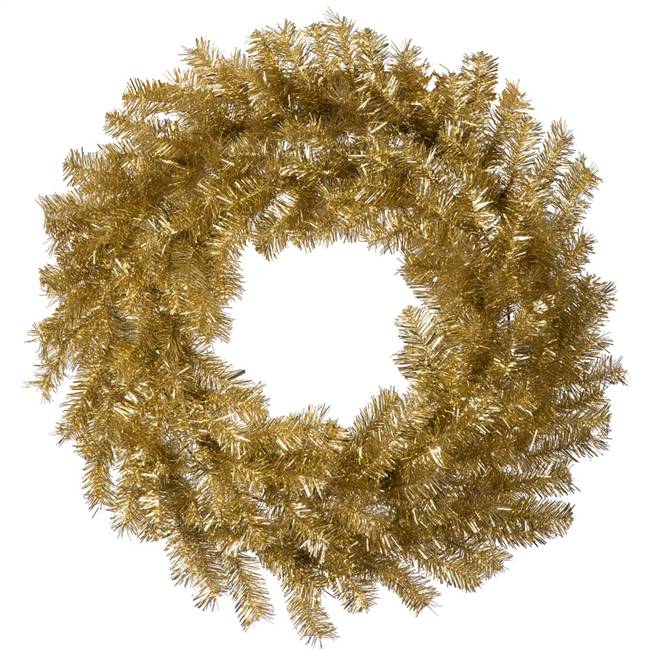 48" Gold/Silver Tinsel Wreath 300T