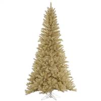 5.5' x 36" White/Gold Tinsel Tree 489T