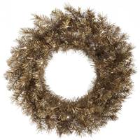 24" Metal Mix Tinsel Wreath 120T