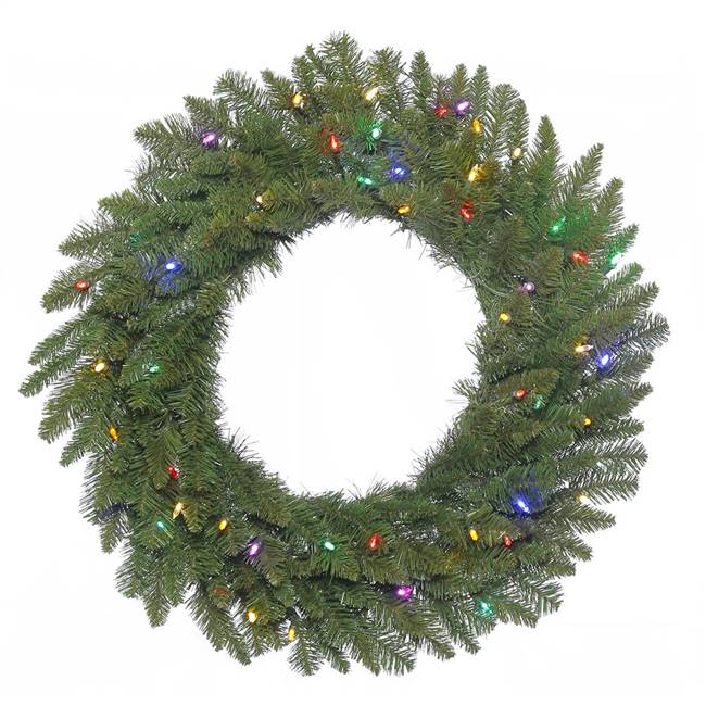 36" Durango Spruce Wreath 100LED Multi