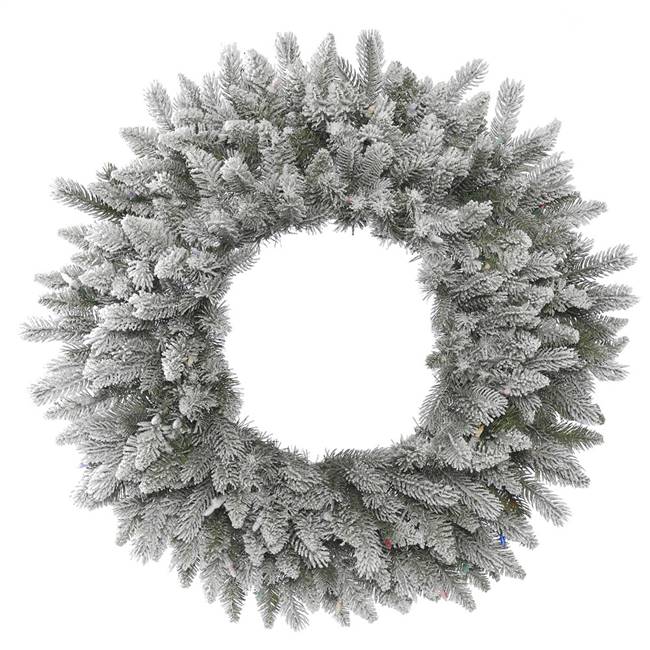 12" Frosted Sable Pine Wreath 45Tips