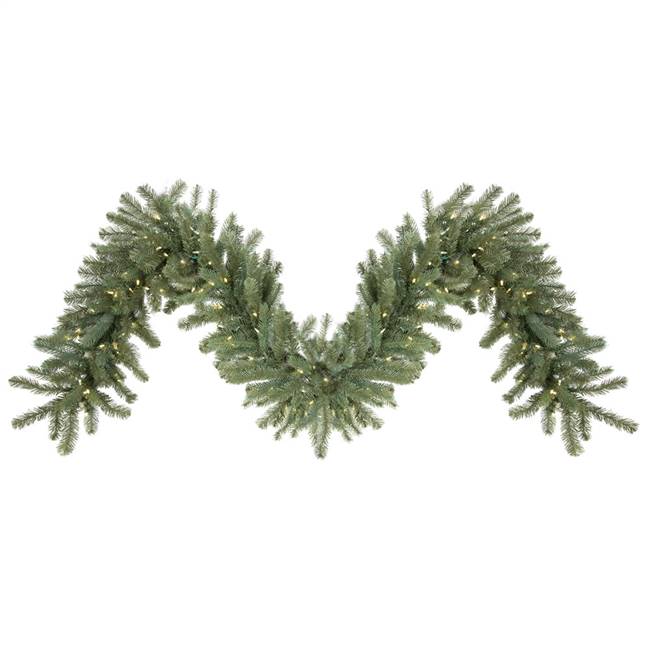 9' x 18" Colorado Garland 150LED WmWht