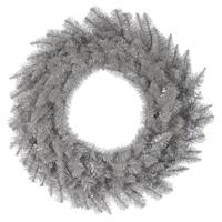 24" Platinum Fir Wreath 120Tips