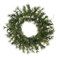 24" Mixed Country Pine Wreath 90T