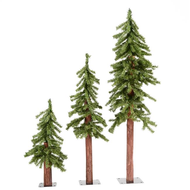 2' 3' 4' Natural Alpine Tree Set 633T