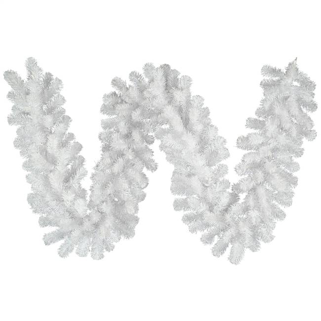 9' x 12" Crystal White Garland 210T