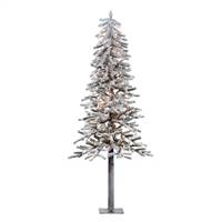 7' x 42" Flocked Alpine Tree 706T