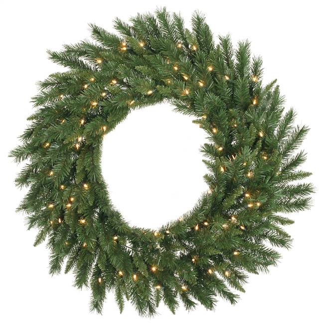 30" Imperial Pine Wreath 50WmWht LED
