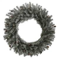 24" Frosted Pistol Pine Wreath 280T