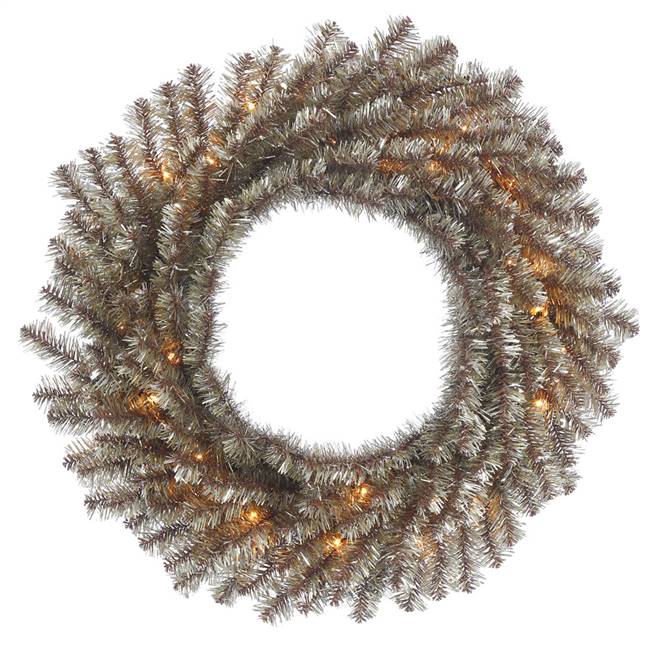 30" Mocha Tinsel Wreath 50CL