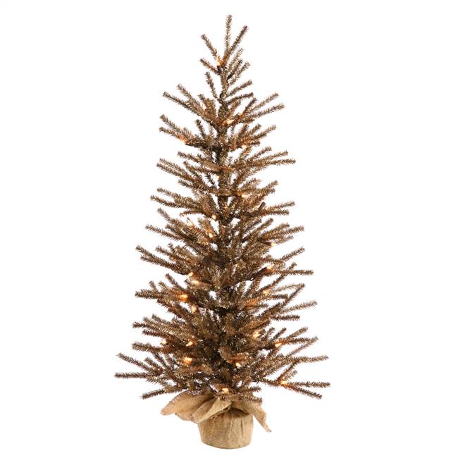 48" Chocolate Tree w/ Dural LED 100WmWht