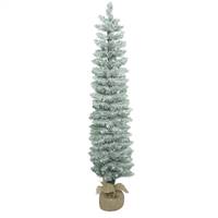 4' x 11" Frosted Pole Pine Tree 204Tips