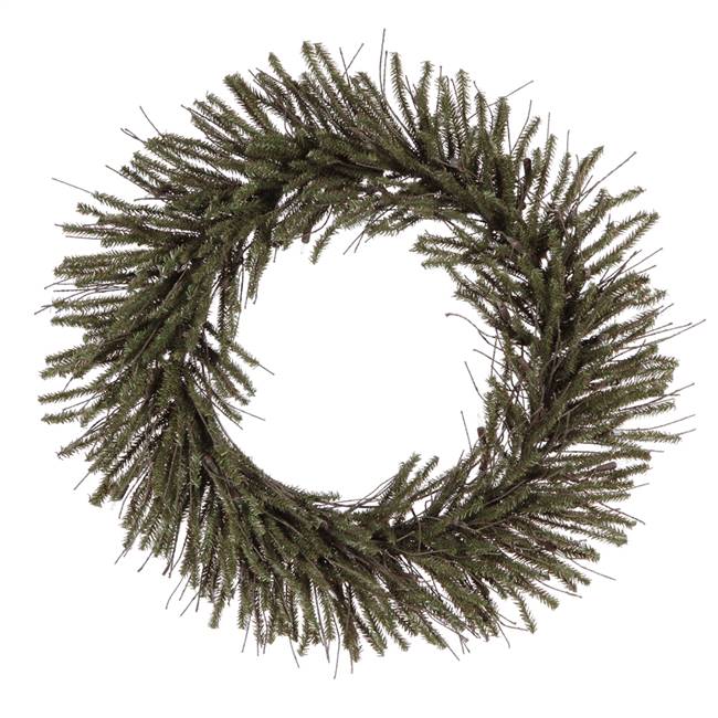 6" Vienna Twig Wreath 50 Tips