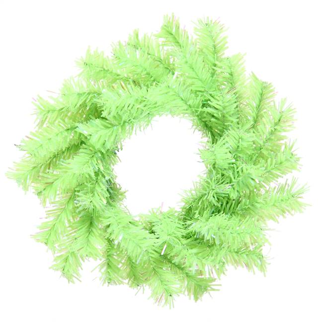 6" Chartreuse Mini Wreath 40T