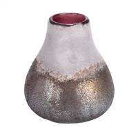 6" Milestone Gray Bottle Glass Vase