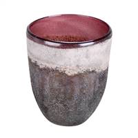 6" Milestone Gray Goblet Glass Vase