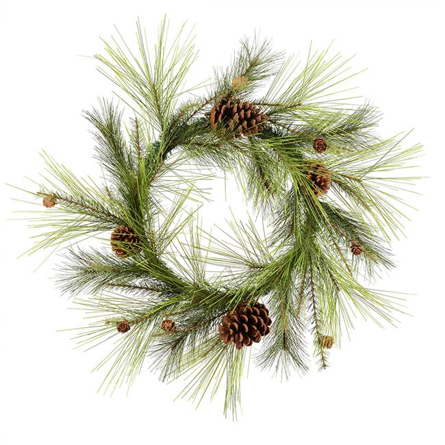 30" Larkspur Pine Wreath