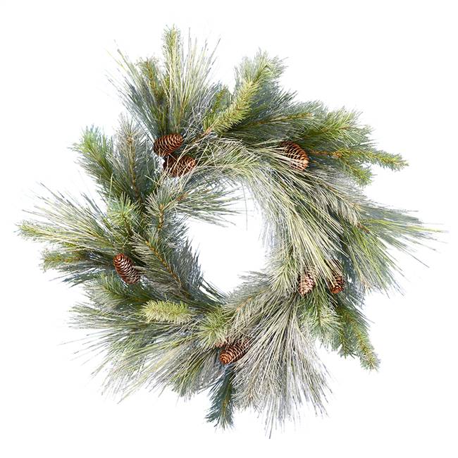 30" Frosted Myers Pine Wreath