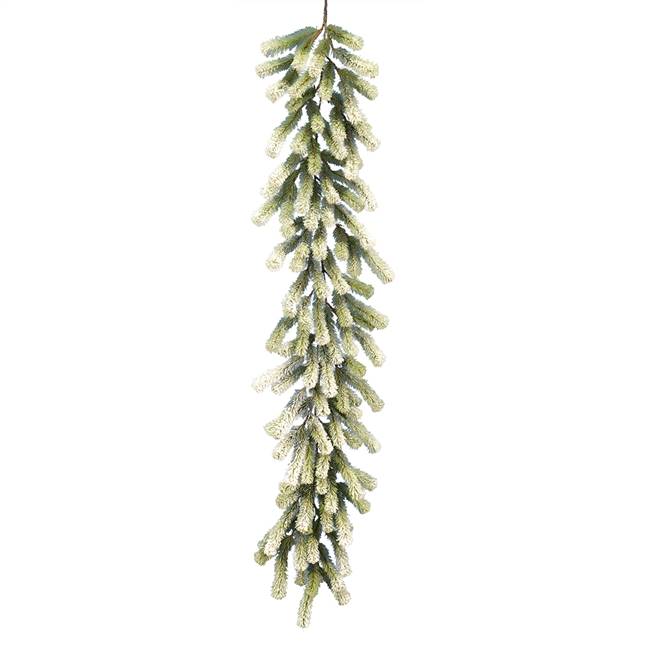 6' x 16" Frosted Jack Pine Garland