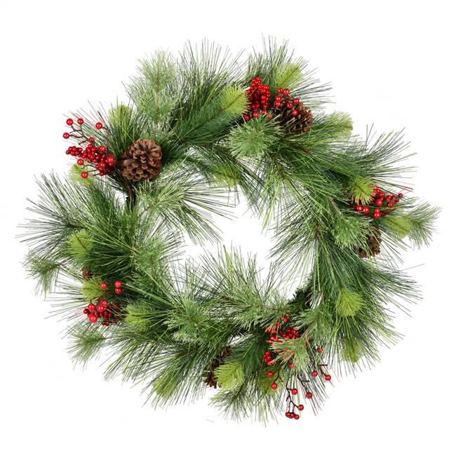 30" Morris Pine Wreath 71Tips