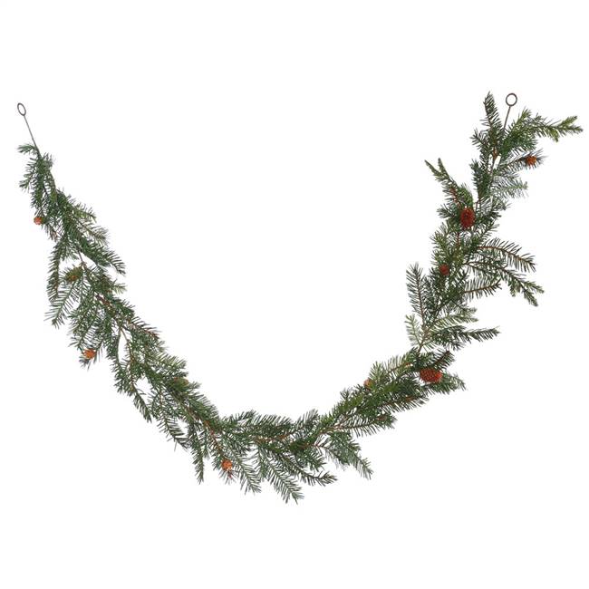 6' x 12" Douglas Fir Garland w/Cones 99T