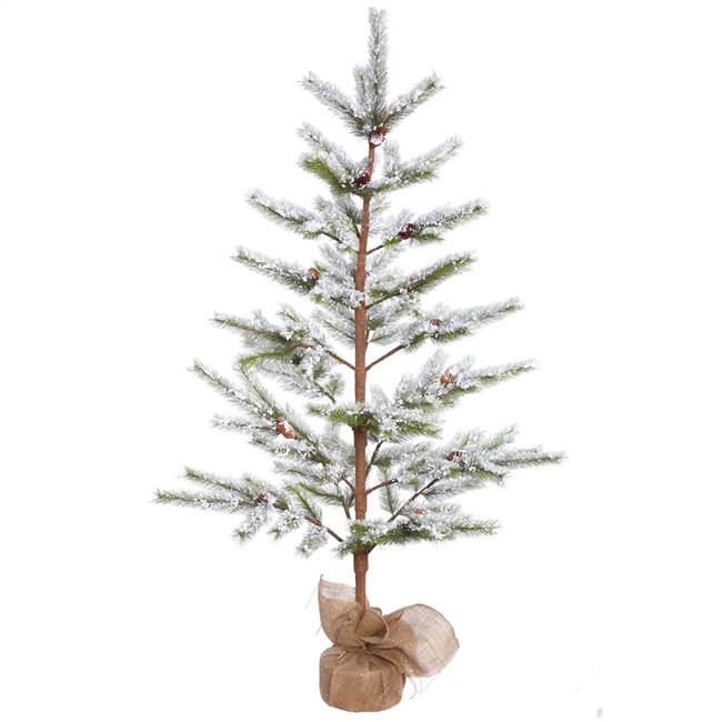 5' x 40" Flocked Desert Pine Tree 128T