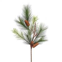 29" Bavarian Pine Spray w/Cones 7Tips