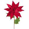 24" Poinsettia Stem Red 3/Bag