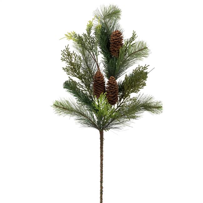 31" Pine Cedar Spray Pinecone