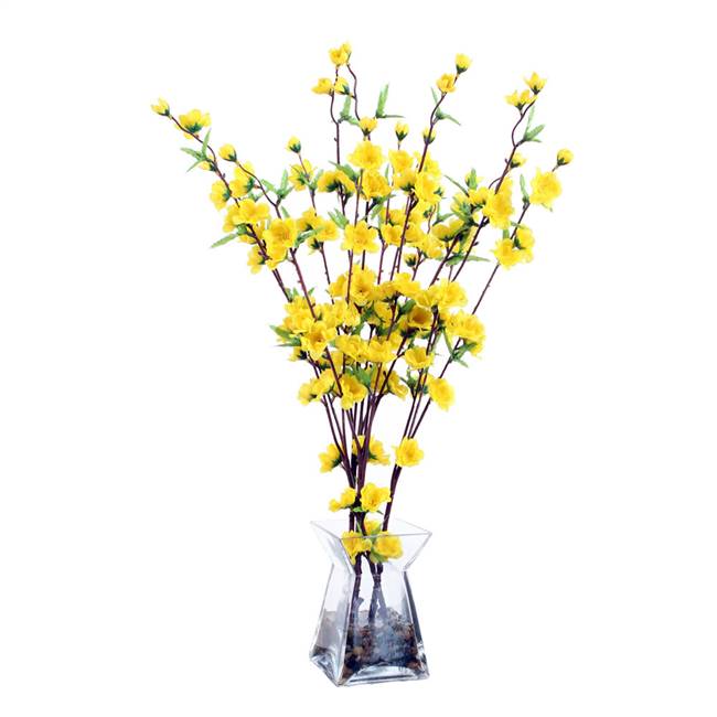 24" Yellow Blossom Acrylic Water