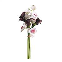 21" Orchid with Burgundy Calla Bundle