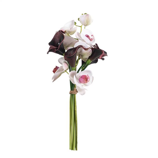 21" Orchid with Burgundy Calla Bundle